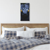 Zwarte Slang Canvas Afdruk (Insitu (Slaapkamer))