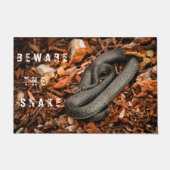 Zwarte slang deurmat (Voorkant)