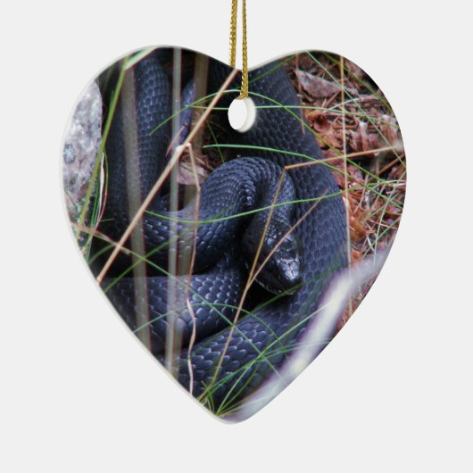 Zwarte slang keramisch ornament (Rechts)