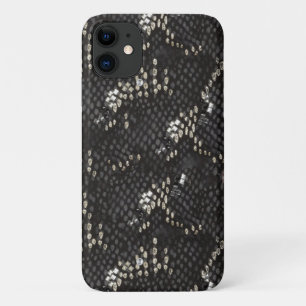 Zwarte slang met diamantpatroon Case-Mate iPhone case
