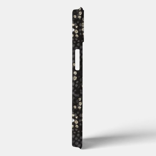 Zwarte slang met diamantpatroon Case-Mate iPhone case (Achterkant / Rechts)