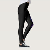 Zwarte slang Moderne schetssport Gym Leggings (Rechts)