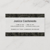 Zwarte slang visitekaartje (Achterkant)