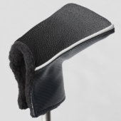 Zwarte slangenhuid  golfheadcover (3/4 voorkant)