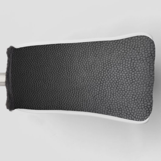 Zwarte slangenhuid  golfheadcover (Voorkant)