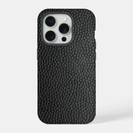 Zwarte Slangenhuid iPhone Hoesje (Achterkant)