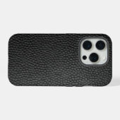Zwarte Slangenhuid iPhone Hoesje (Achterkant horizontaal)