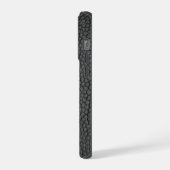 Zwarte Slangenhuid iPhone Hoesje (Linkerkant)