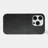 Zwarte Slangenhuid iPhone Hoesje (Achterkant horizontaal)