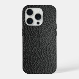 Zwarte Slangenhuid iPhone 15 Pro Case