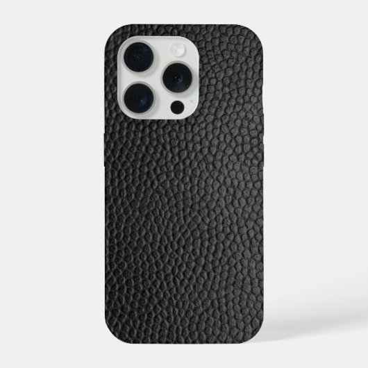 Zwarte Slangenhuid iPhone Hoesje (Achterkant)