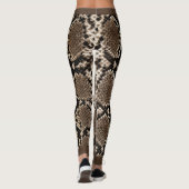 Zwarte Slangenhuid Leggings (Achterkant)