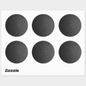 Zwarte Slangenhuid Ronde Sticker (Vel)