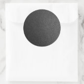 Zwarte Slangenhuid Ronde Sticker (Tas)