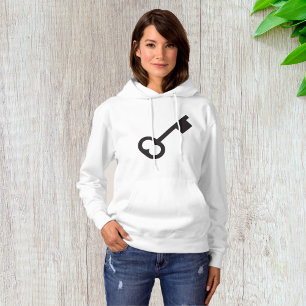 Zwarte sleutel hoodie