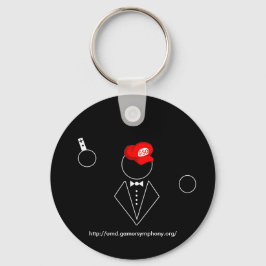 Zwarte Sleutelhanger