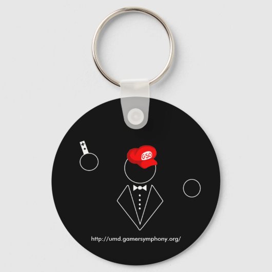 Zwarte Sleutelhanger (Voorkant)