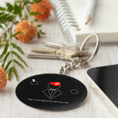 Zwarte Sleutelhanger (Zijkant)