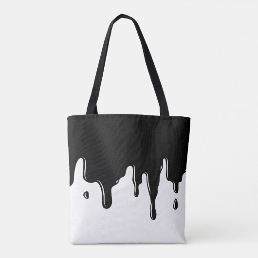 Zwarte Slim-Canvas tas afdrukken (Achterkant)