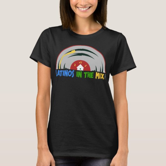 Zwarte Slim Cassette T-Shirt (Voorkant)