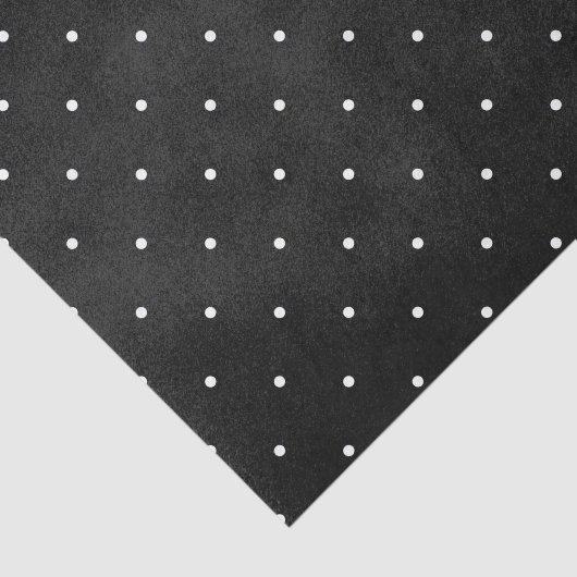 Zwarte slipkleur met witte poolpunten tissuepapier (Detail)