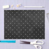 Zwarte slipkleur met witte poolpunten tissuepapier (Craft)