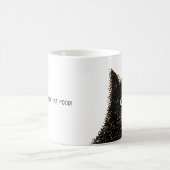 Zwarte smerige kat koffiemok (Center)