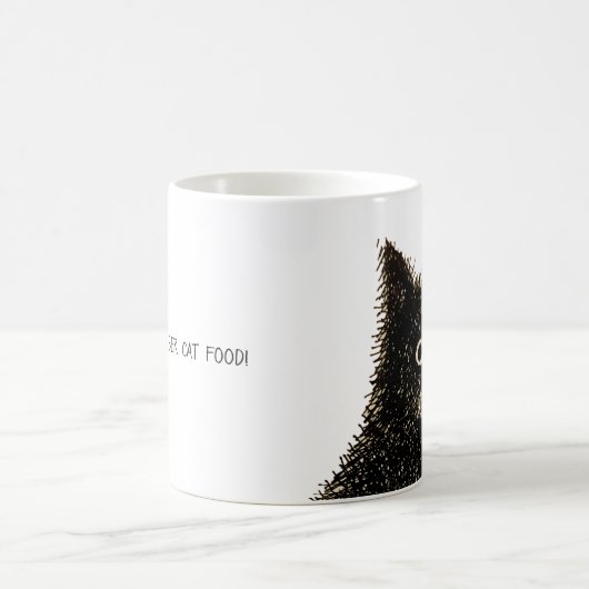 Zwarte smerige kat koffiemok (Center)