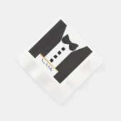 Zwarte Smoking 🎩 Klassiek Monogram Servet (Hoek)