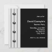 Zwarte smoking Las Vegas vrijgezellenfeest Kaart (Achterkant)