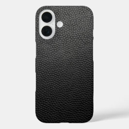 Zwarte snakeskin iPhone 16 hoesje