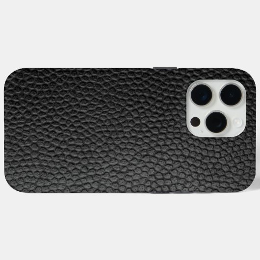 Zwarte snakeskin Case-Mate iPhone case (Achterkant (horizontaal))