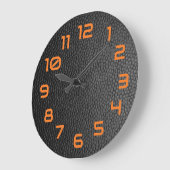 Zwarte snakeskin grote klok (Hoek)