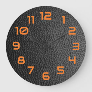 Zwarte snakeskin grote klok