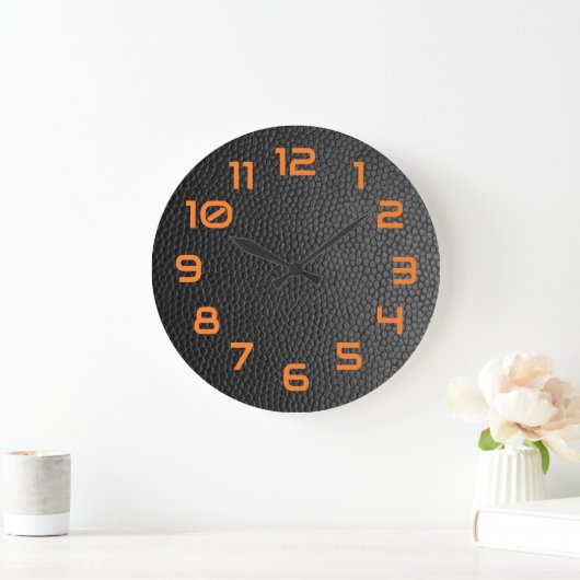 Zwarte snakeskin grote klok (Huis)