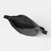 Zwarte snakeskin heuptasje (Open)