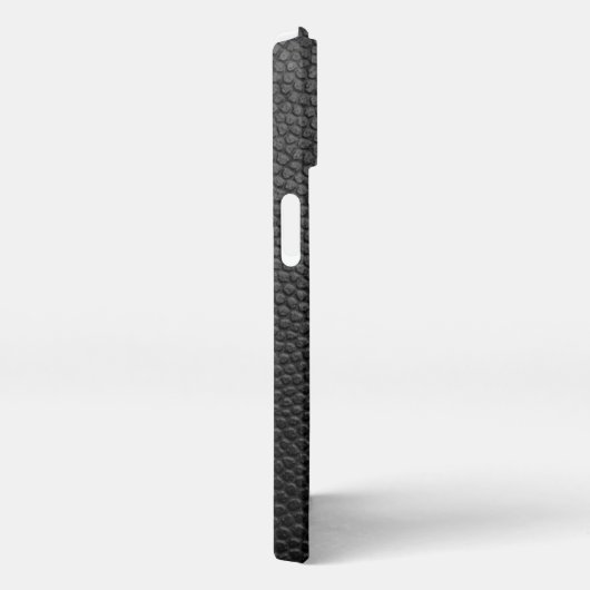 Zwarte snakeskin iPhone hoesje (Rechterkant)