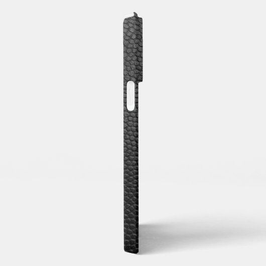 Zwarte snakeskin iPhone hoesje (Rechterkant)