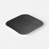 Zwarte snakeskin papieren bordje (Gebogen)