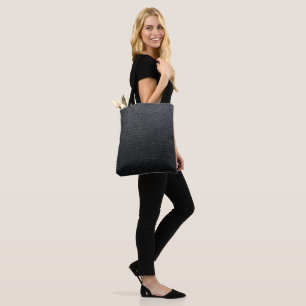 Zwarte snakeskin tote bag