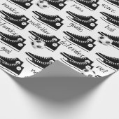 Zwarte Sneakers met Voetbal Cadeaupapier (Hoek)