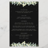 Zwarte sneeuwbes + eucalyptus 4 gangen bruiloft me (Voorkant)