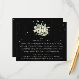 Zwarte Sneeuwbes + Eucalyptus Boeket Instructies Informatiekaartje