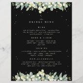 Zwarte sneeuwbes + eucalyptus bruiloft Drinken Men (Voorkant)