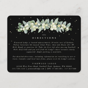 Zwarte Sneeuwbes + Eucalyptus Slag Directions Informatiekaartje