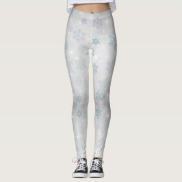 Zwarte sneeuwvlokken leggings