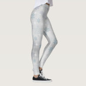 Zwarte sneeuwvlokken leggings (Rechts)