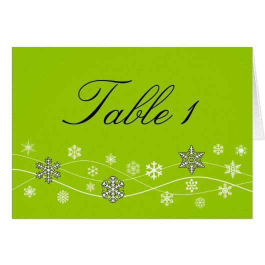 Zwarte sneeuwvlokken Tafelkleppen (Voorkant Horizontaal)