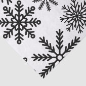 Zwarte sneeuwvlokken tissuepapier (Detail)
