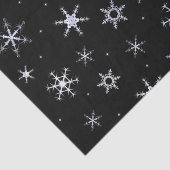 Zwarte sneeuwvlokken tissuepapier (Detail)